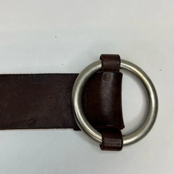 Aeropostale Womens Brown Leather Cinch Belt-40” long x 1.5” tall Sz Medium Super - Picture 4 of 7